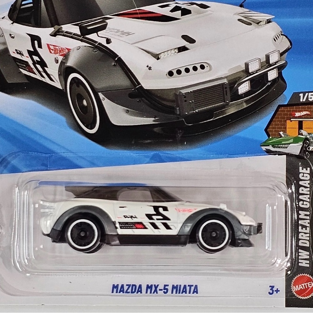 Mattel Mazda MX-5 Miata Toy Car - Black and White